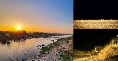 यहां है सोने की नदी. Photo - @rohit_kumar