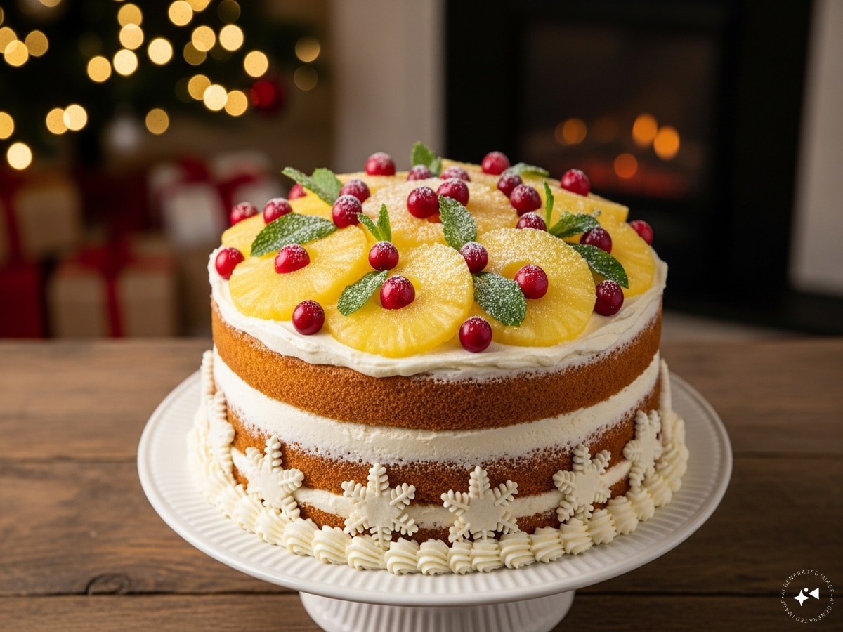 Christmas pineapple cake recipe