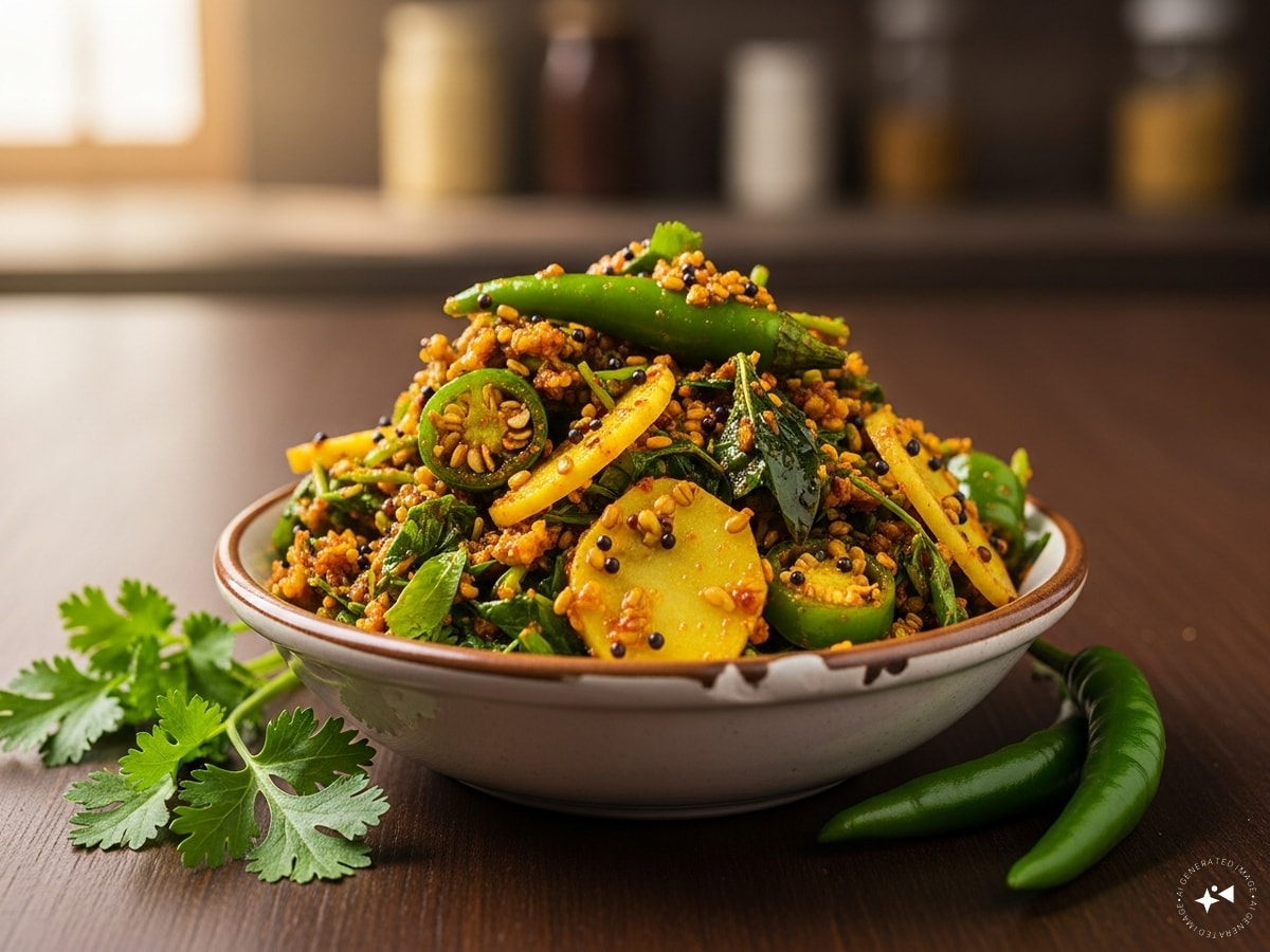 Instant Coriander Pickle