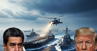 वेनेजुएला के जहाज के पीछे पड़ा अमेरिका.