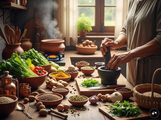 आयुर्वेद के अनुसार इन बर्तन में बना खाना होता है औषधी आयुर्वेद के अनुसार इन बर्तन में बना खाना होता है औषधी