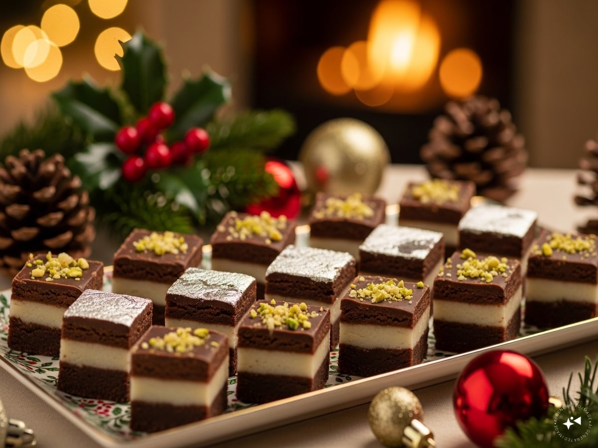 Christmas special chocolate barfi Christmas special chocolate barfi