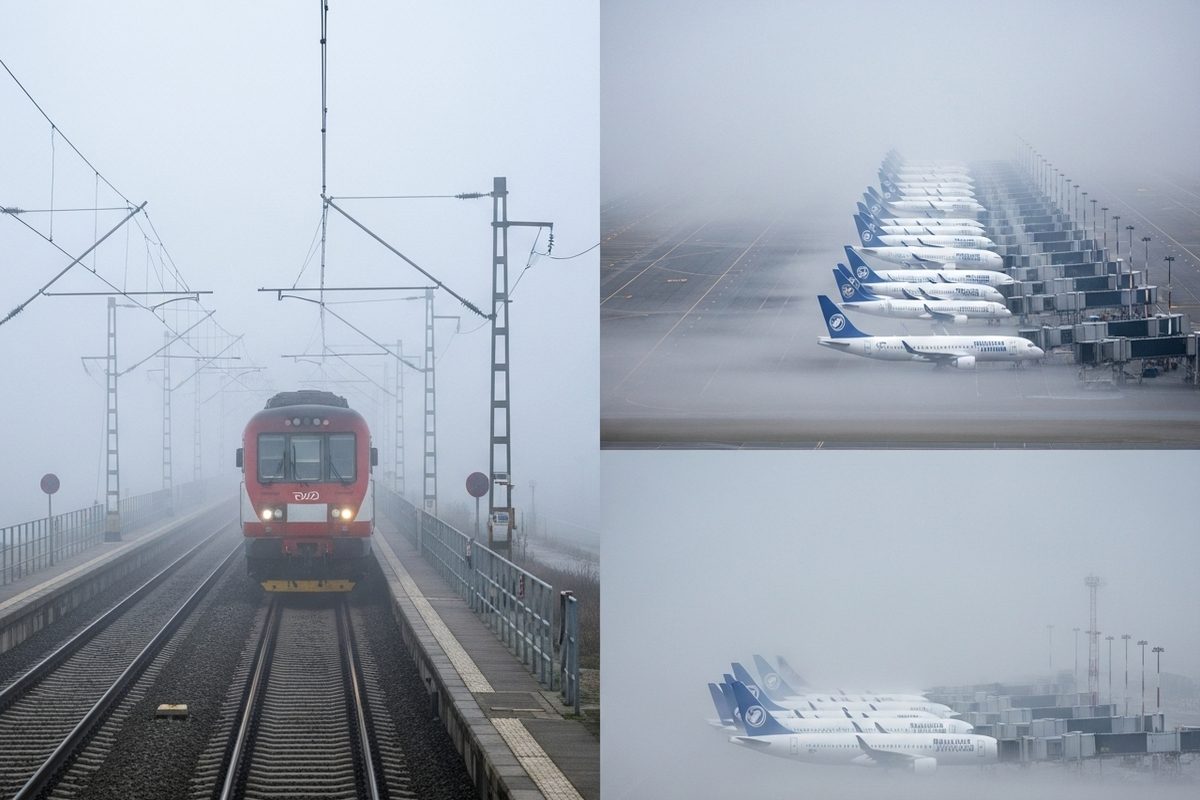 घने कोहरे से ट्रेन और फ्लाइट्स ऑपरेशंस चरमराया आगे क्‍या हाल रहेगा जानें