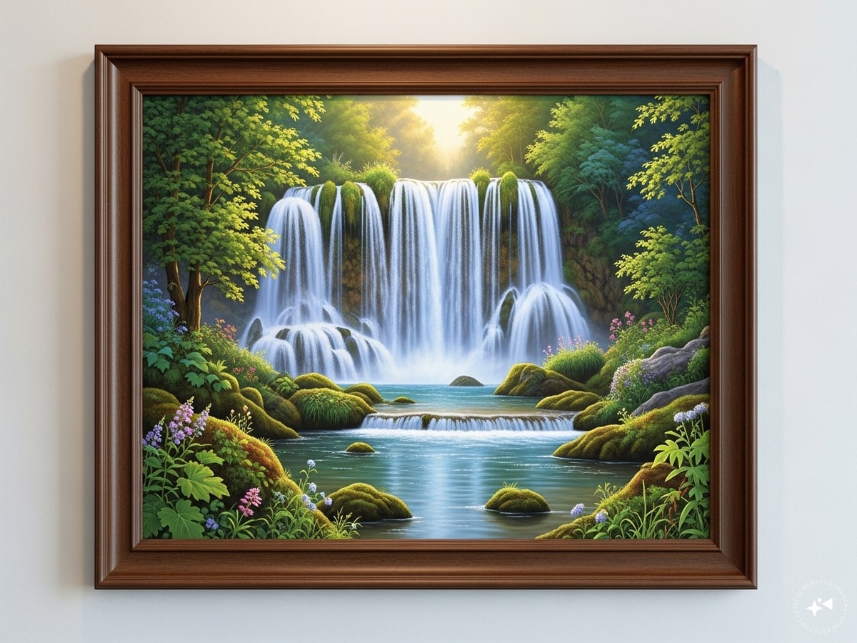 Waterfall painting Vastu Waterfall painting Vastu