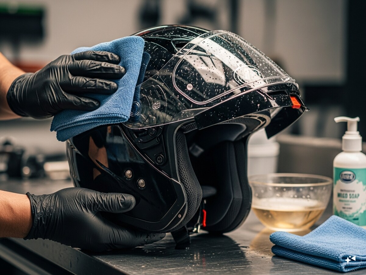 Tips for cleaning a helmet
