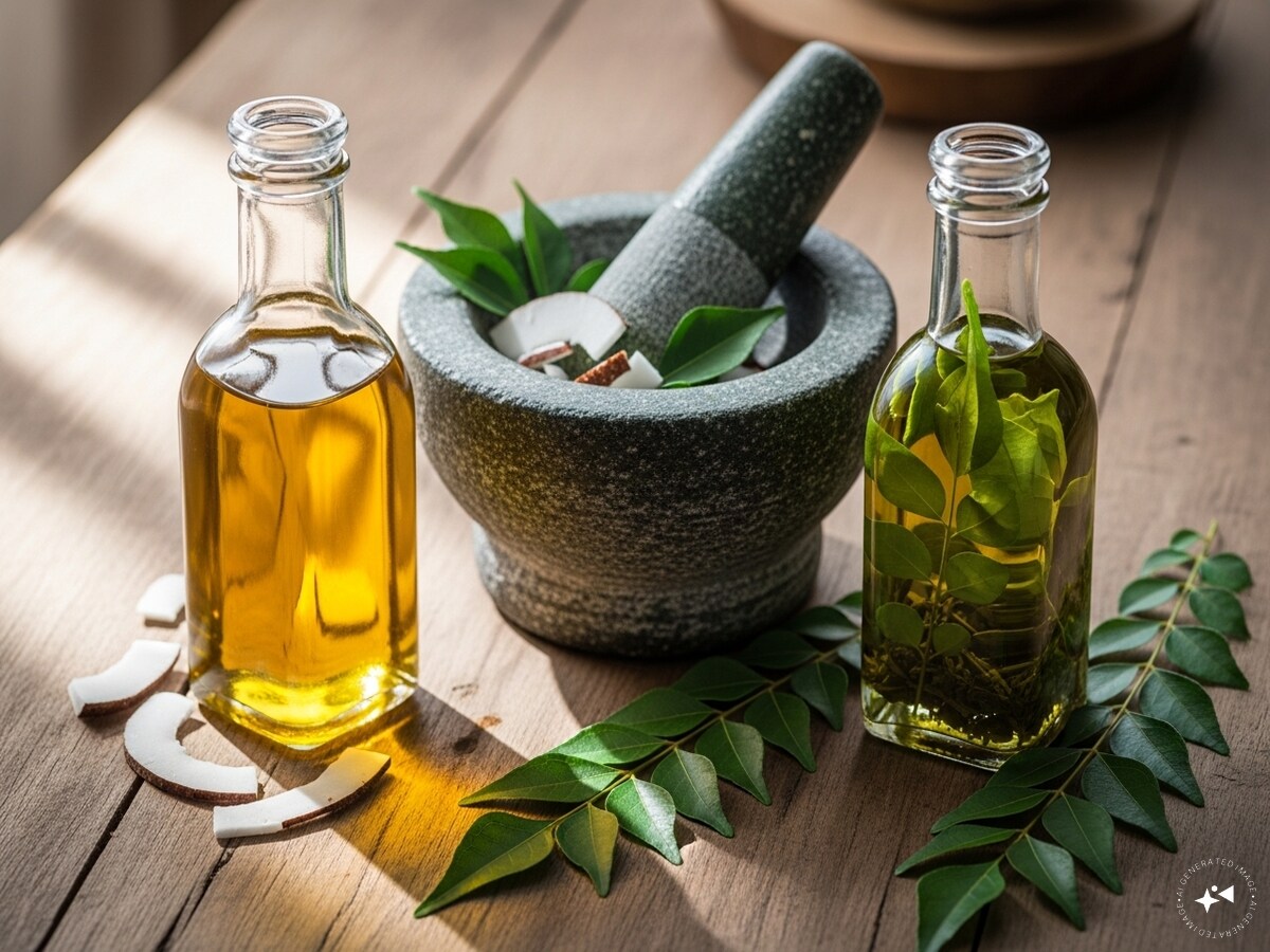 Homemade hair oils