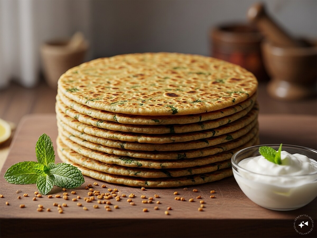 Multigrain Methi Thepla