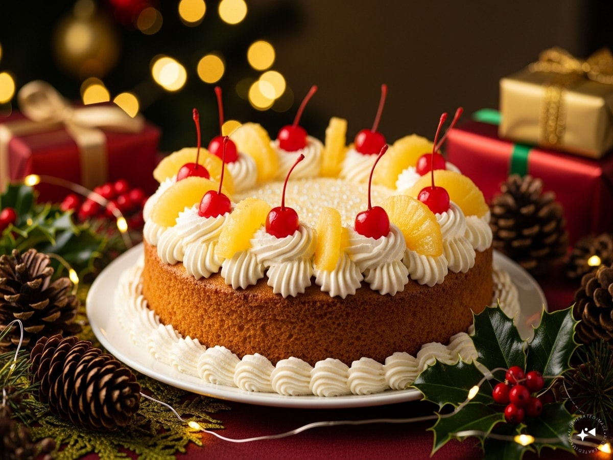 Christmas pineapple cake recipe