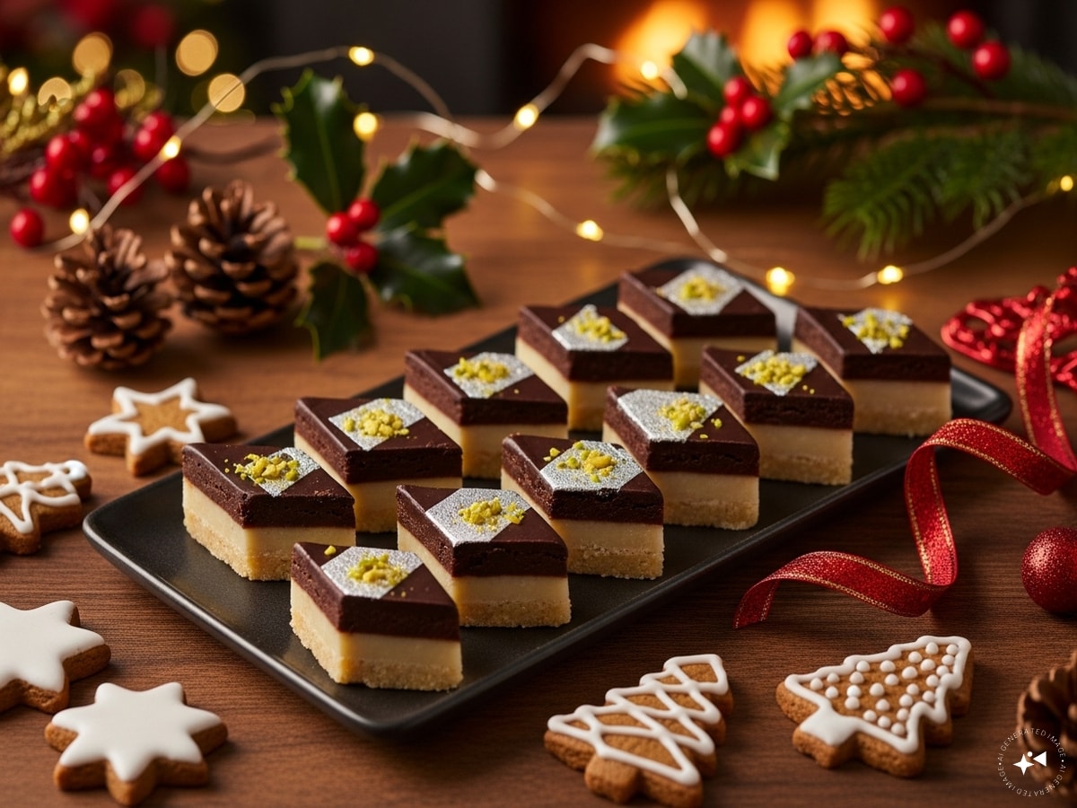 Christmas special chocolate barfi Christmas special chocolate barfi
