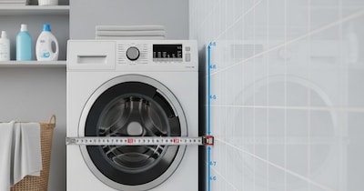 सर्दियों में वॉशिंग मशीन को दीवार से कितनी दूर रखना चाहिए?