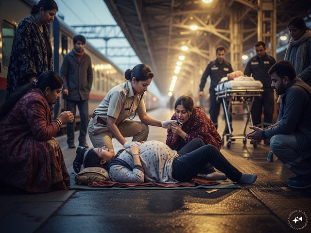 स्टेशन पर अचानक चीखने लगी महिला, लग गई भीड़, अब RPF जवान को लोग कर रहे सलाम