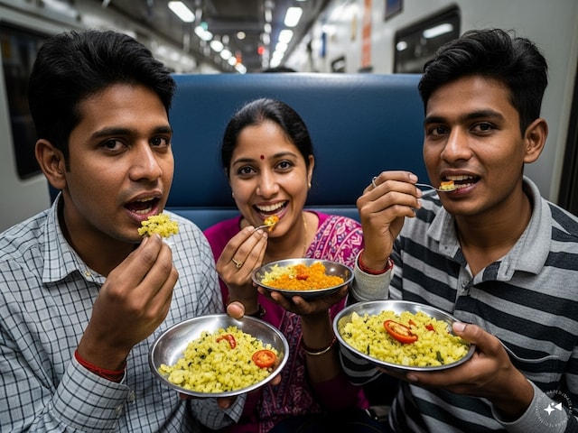ट्रेन लेट होने पर अब खिचड़ी नहीं, पोहा, राजमा-चावल, छोले-चावल मिलेगा