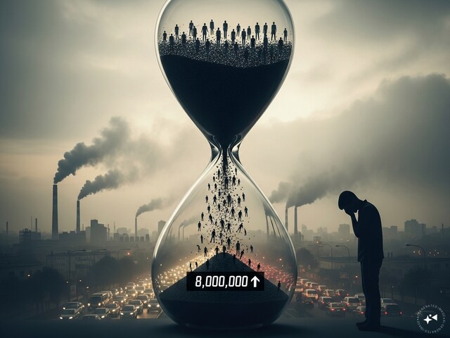 Air pollution is the biggest predator, every year 80 lakh people die due to breathing.