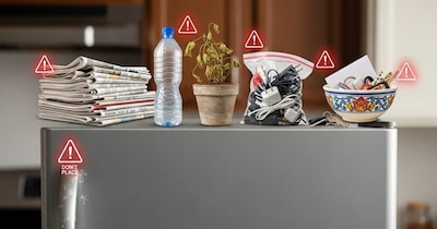 गलती से भी फ्रिज के ऊपर न रखें ये 5 चीजें-