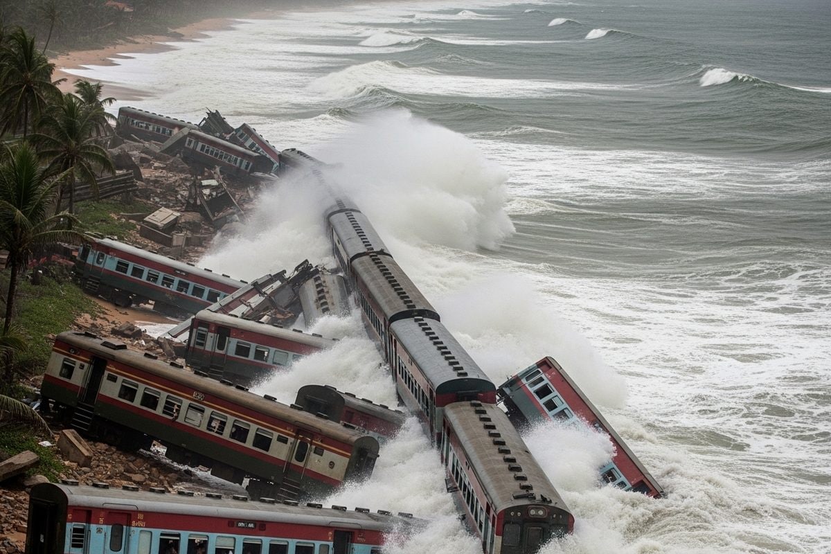 जब समंदर में समा गई थी ट्रेन छटपटा कर मरे 1500 लोग कैसे लहरों ने कहर ढाया