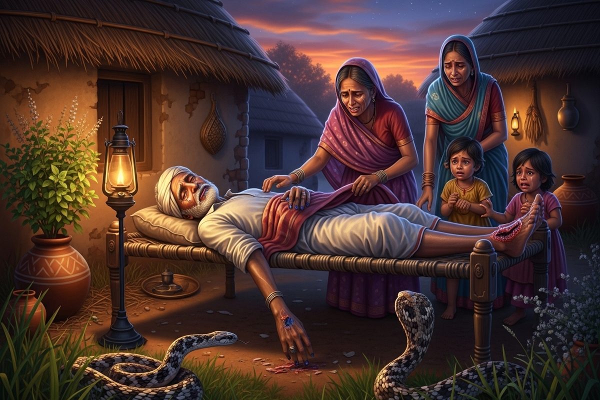 सांप के काटने से गई बाप की जान फिर आया बीमा का ट्विस्ट पुलिस का घूम गया माथा