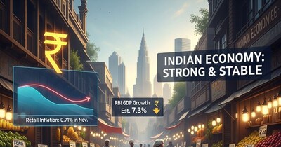 India's Nov Retail Inflation Rises to 0.71%, Still Below RBI Target