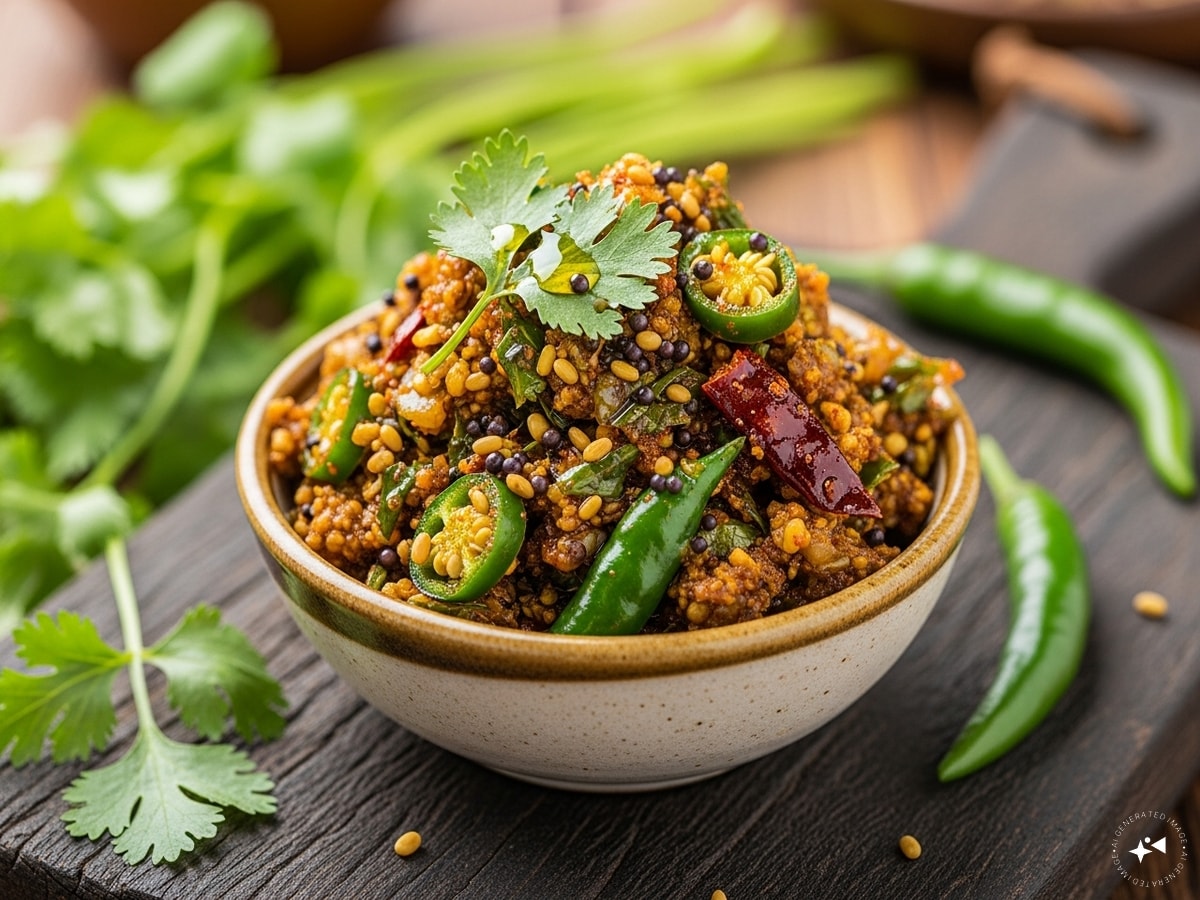 Instant Coriander Pickle