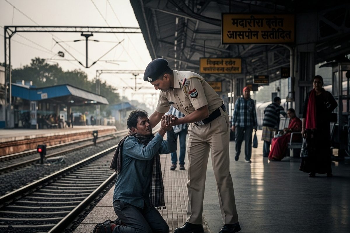 रेलवे स्‍टेशनों में देवदूत बनकर आए आरपीएफ के जवान बचाई चार की जान