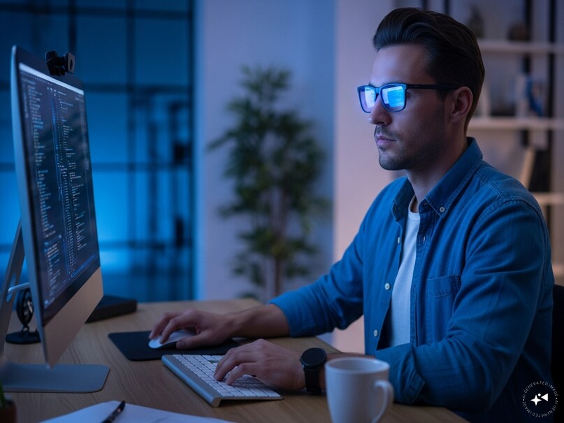 do blue light glasses work, blue light glasses eye damage myth, digital eye strain causes, screen time eye health tips, ophthalmologist on blue light glasses, blue light glasses scientific evidence, ब्लू लाइट चश्मे के फायदे, क्या ब्लू लाइट से बचाते हैं चश्मे, स्क्रीन से आंखों को होने वाले नुकसान, ब्लू लाइट ग्लासेस के फायदे और नुकसान