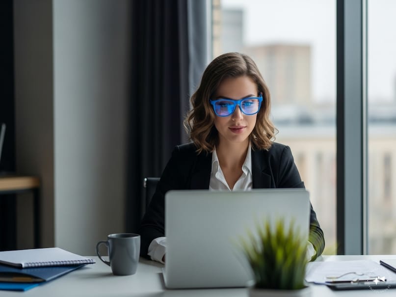 do blue light glasses work, blue light glasses eye damage myth, digital eye strain causes, screen time eye health tips, ophthalmologist on blue light glasses, blue light glasses scientific evidence