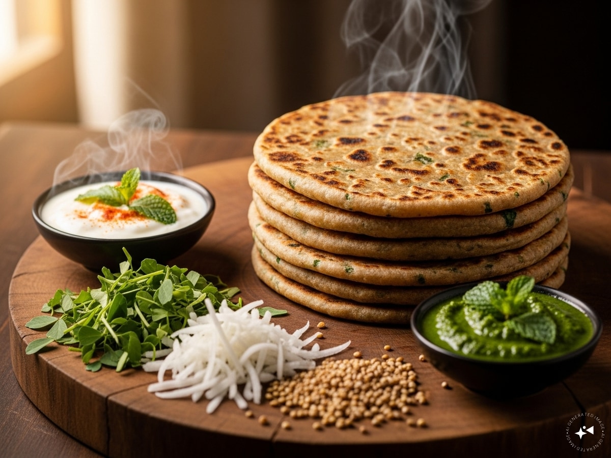 Winter healthy paratha