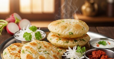 चावल मूली की पूरी