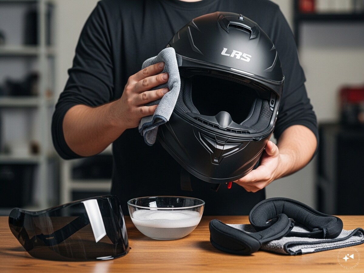 Tips for cleaning a helmet