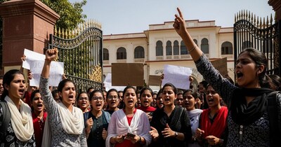 ABVP students protest Jodhpur