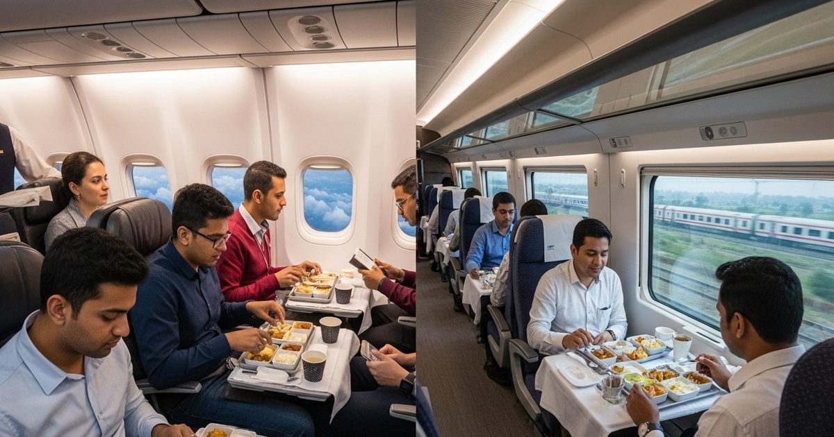 ट्रेन में एयर लाइन जैसे खाने के लिए आपको कितने रुपये चुकाने होंगे, यहां जाने