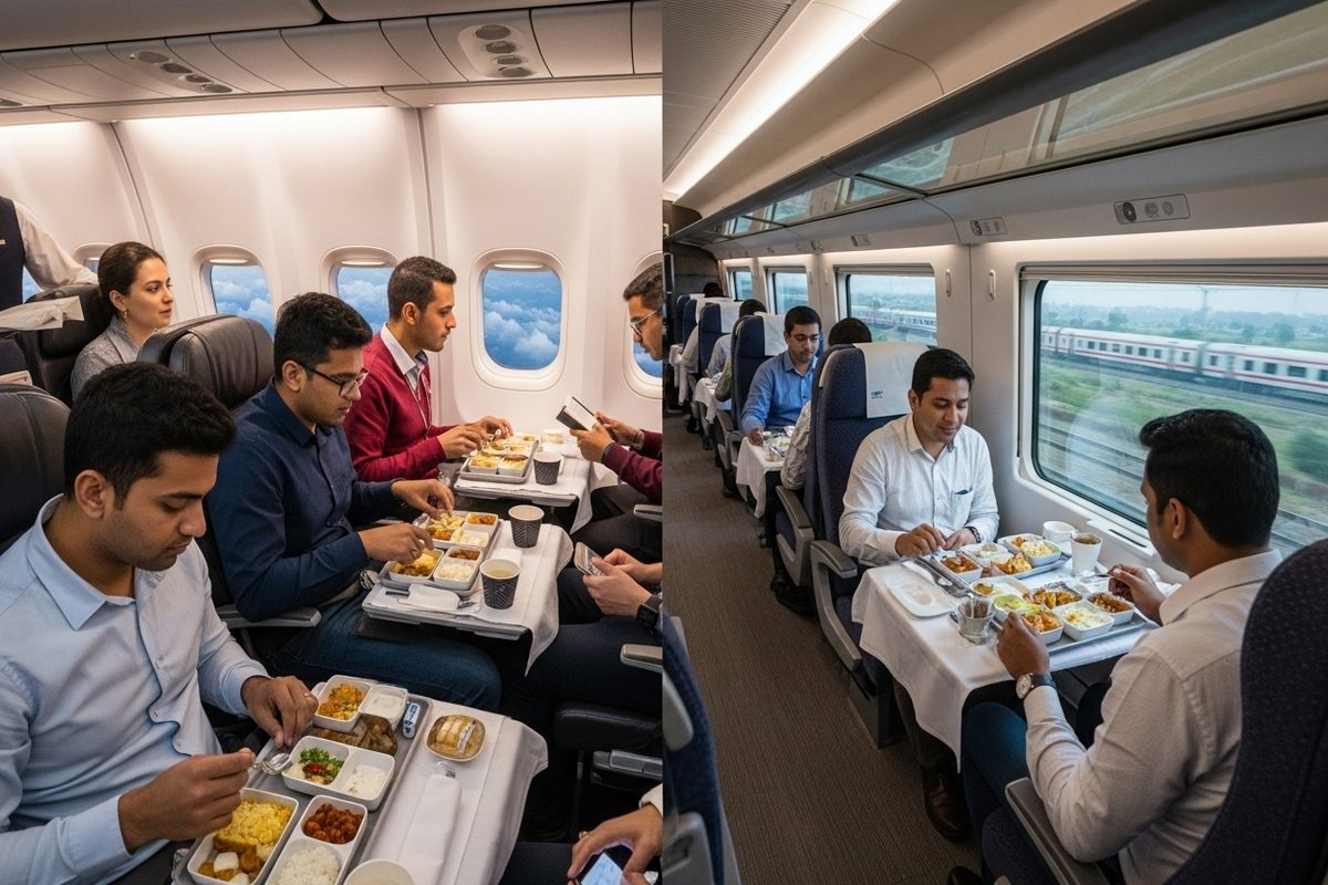 ट्रेन में एयर लाइन जैसे खाने के लिए आपको कितने रुपये चुकाने होंगे यहां जाने