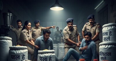 उत्तम नगर इलाके में नकली ब्रांडेड सामान की बड़ी खेप पकड़ी गयी.