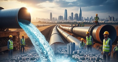 ग्रेटर नोएडा में गंगाजल की सप्लाई