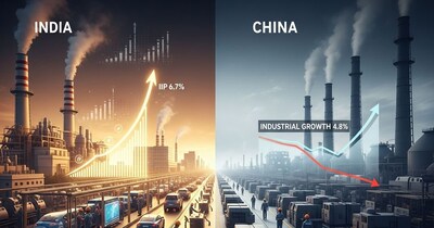 चीन की औद्योगिक उत्पादन की सालाना वृद्धि नवंबर 2025 में 4.8 प्रतिशत रही.