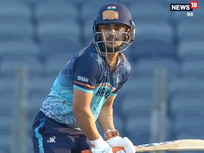 Ishan Kishan, Ishan Kishan century, Syed Mushtaq ali trophy, Haryana vs Jharkhand, Ishan Kishan century final, Ishan Kishan final century syed Mushtaq ali trophy, Ishan Kishan cricket records, Ishan Kishan batting records, Ishan Kishan cricket stats, ईशान किशन, ईशान किशन सेंचुरी, ईशान किशन फाइनल सेंचुरी, सैयद मुश्ताक अली ट्रॉफी फाइनल, झारखंड बनाम हरियाणा फाइनल
