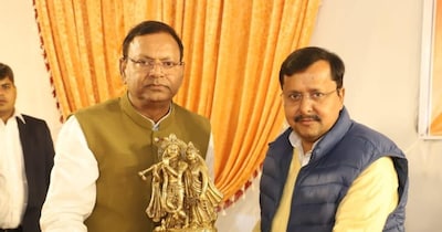 यूपी बीजेपी पंकज चौधरी ने नए कार्यकारी अध्यक्ष नितिन नबीन से की मुलाकात.