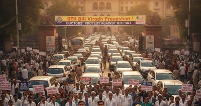 RTH बिल विवाद: जयपुर में डॉक्टरों का सड़क से राजभवन तक संग्राम