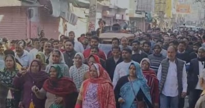 राजगढ़ (अलवर) में जन-आक्रोश: केंद्रीय विद्यालय के विरोध में लगातार तीसरे दिन भी सम्पूर्ण बाजार बंद