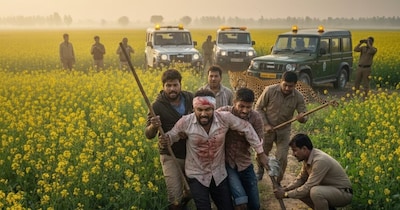 चूरू में तेंदुए का हमला: सरसों के खेत में छिपे पैंथर ने दो किसानों को किया घायल