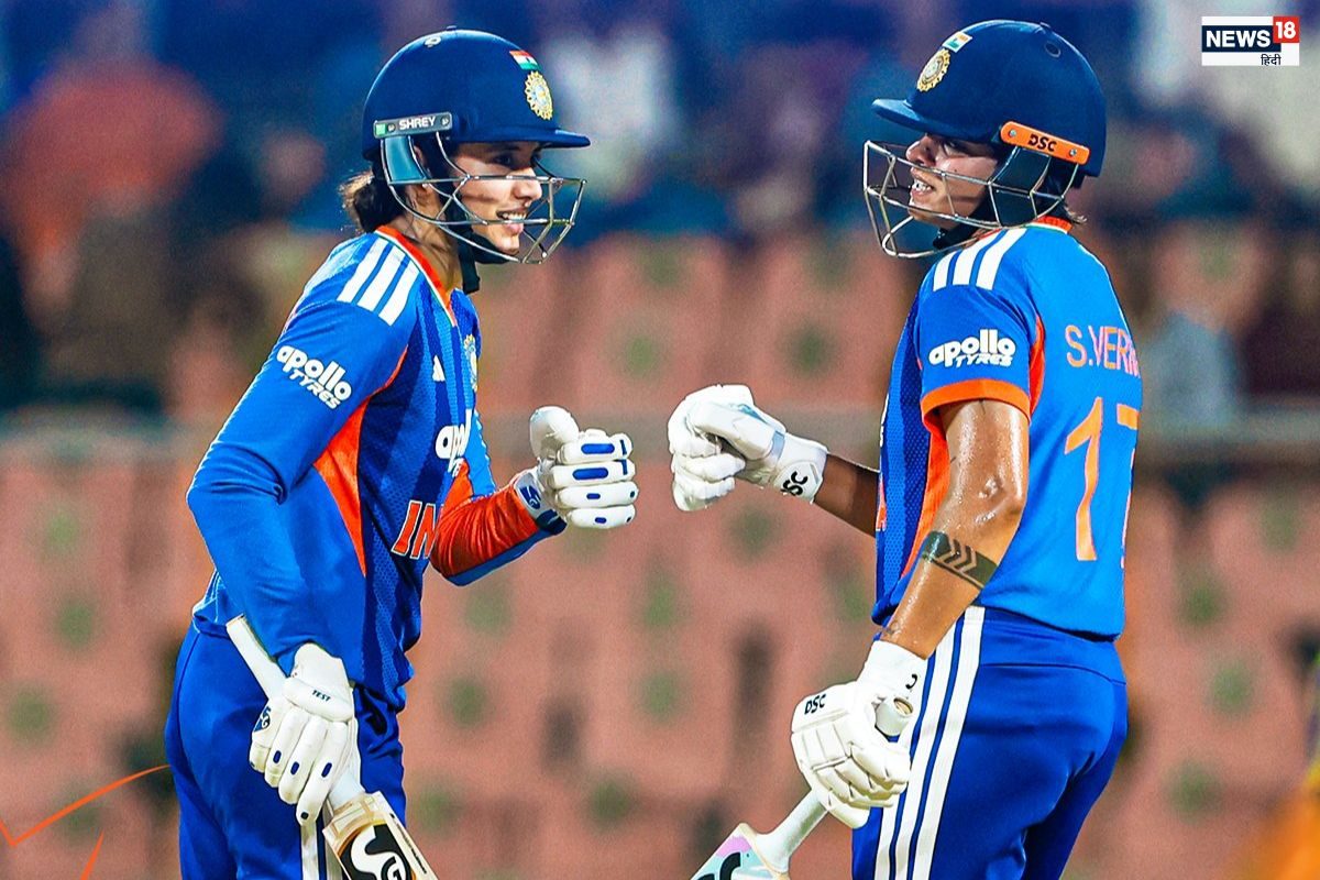 भारत ने लगाया जीत का चौका तो गदगद हुईं हरमन मंधाना-शेफाली को दिया क्रेडिट