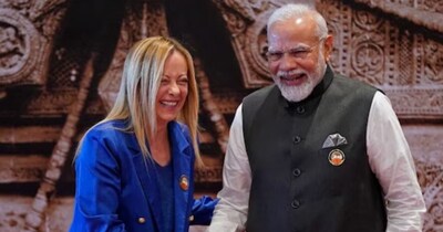 पीएम मोदी-मेलोनी. 