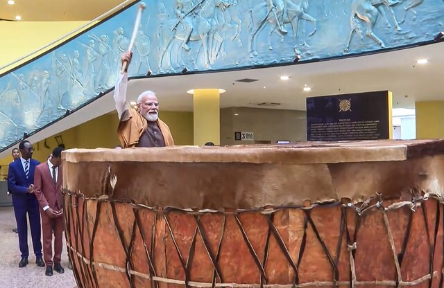 Why did PM Modi play the giant drum of Ethiopia, it is connected to the oppression of Italy