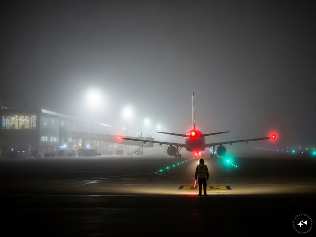 वाराणसी हवाई अड्डे पर कुछ भी नहीं दिख रहा, विजिबिलिटी घटकर शून्य