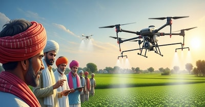 कृषि ड्रोन छिड़काव योजना