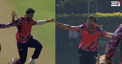 नीतीश रेड्डी ने मध्यप्रदेश के खिलाफ ली हैट्रिक.