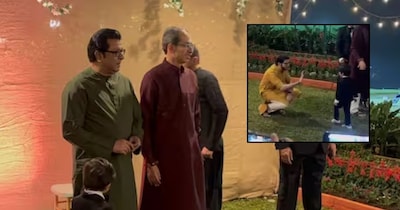 रिसेप्शन समारोह में एक साथ नजर आए राज-उद्धव ठाकरे.