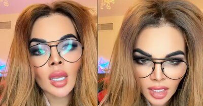 राखी सावंत के वायरल वीडियो का स्क्रीनशॉट (फोटो साभार: Instagram@rakhisawant2511)