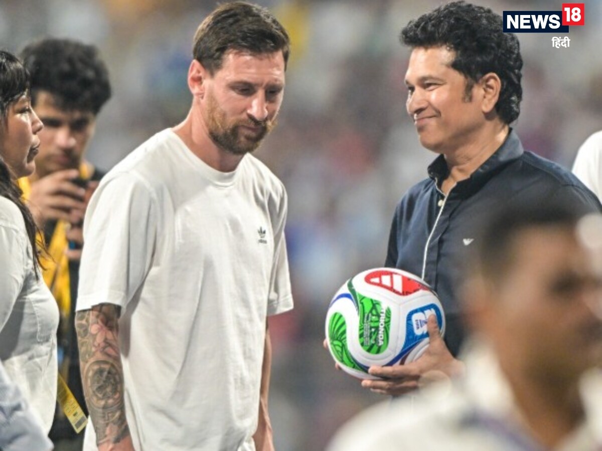 Lionel Messi, sachin Tendulkar, sachin statement of messi, messi sachin, lionel messi sachin Tendulkar, messi Tendulkar, messi india visit, messi Mumbai visit, लियोनल मेसी, सचिन तेंदुलकर, मेसी तेंदुलकर, मेसी इंडिया दौरा, मेसी मुंबई दौरा