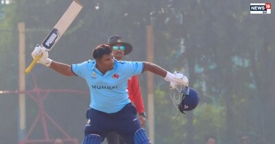 सरफराज खान ने हरियाणा के खिलाफ बनाए 64 रन.