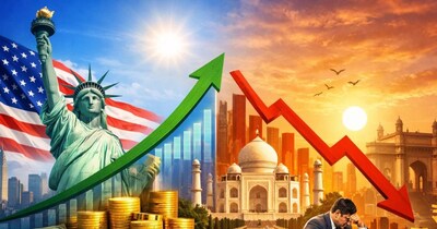 US की तेज आर्थिक रफ्तार ने बदला ग्लोबल निवेश मूड, भारत में FPI वापसी पर फिर लगा ब्रेक. (Image:AI)